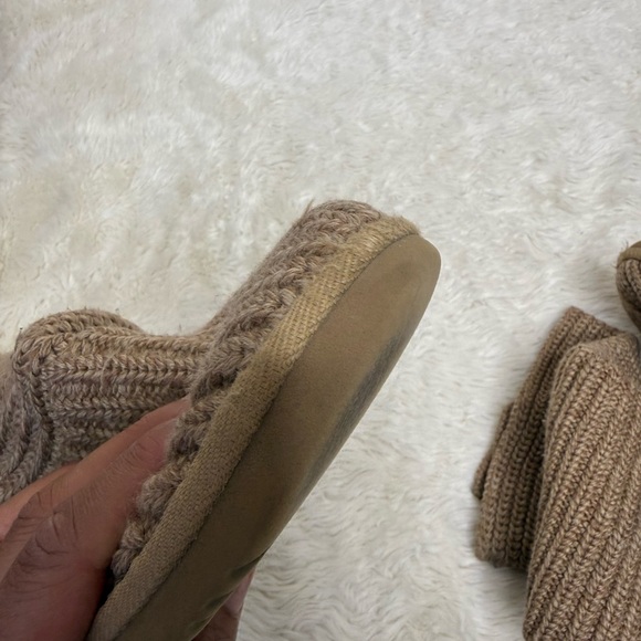 UGG Australia Cardy Knit Boots Tall Brown Button Sweater Boots Women Size 6 - Picture 10 of 13